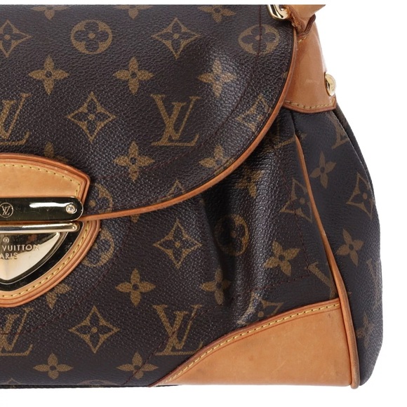 Louis Vuitton Beverly MM Monogram Handbag M40121 Brown Flap Shoulder Bag - Picture 5 of 16